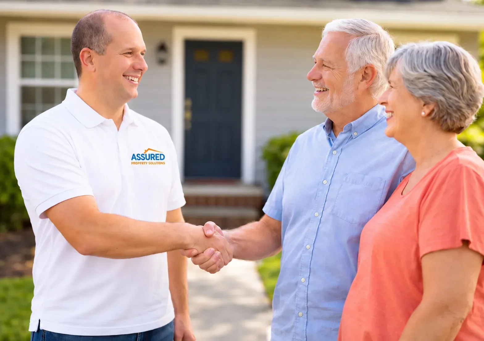 Closing handshake with a Columbus homeowner